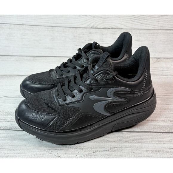GDEFY Gravity Defyer Women’s Energiya Black Slip Resistant TB9037FBL-M Size 7.5 - Picture 1 of 7